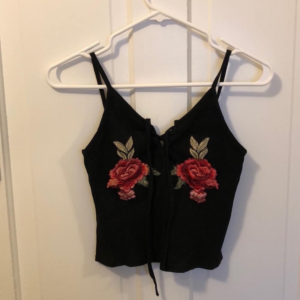 Rose crop top